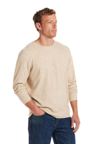 Weatherproof Vintage Merino Blend Roll Neck Sweater for Men in Oatmeal