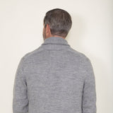 Weatherproof Vintage Cable Knit Fisherman Toggle Sweater for Men in Grey