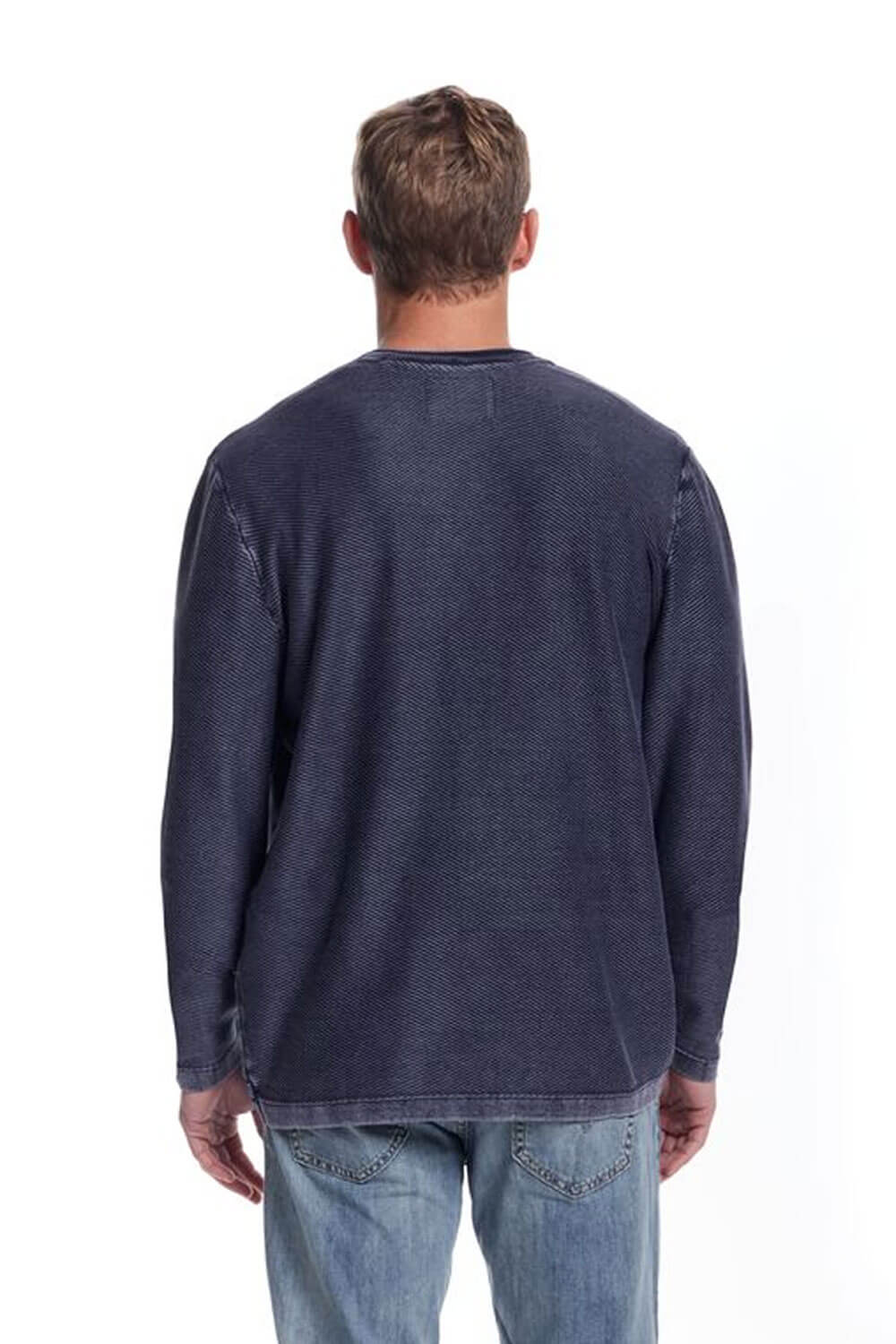 Weatherproof Vintage Twill Stonewash Shirt for Men in Blue Nights