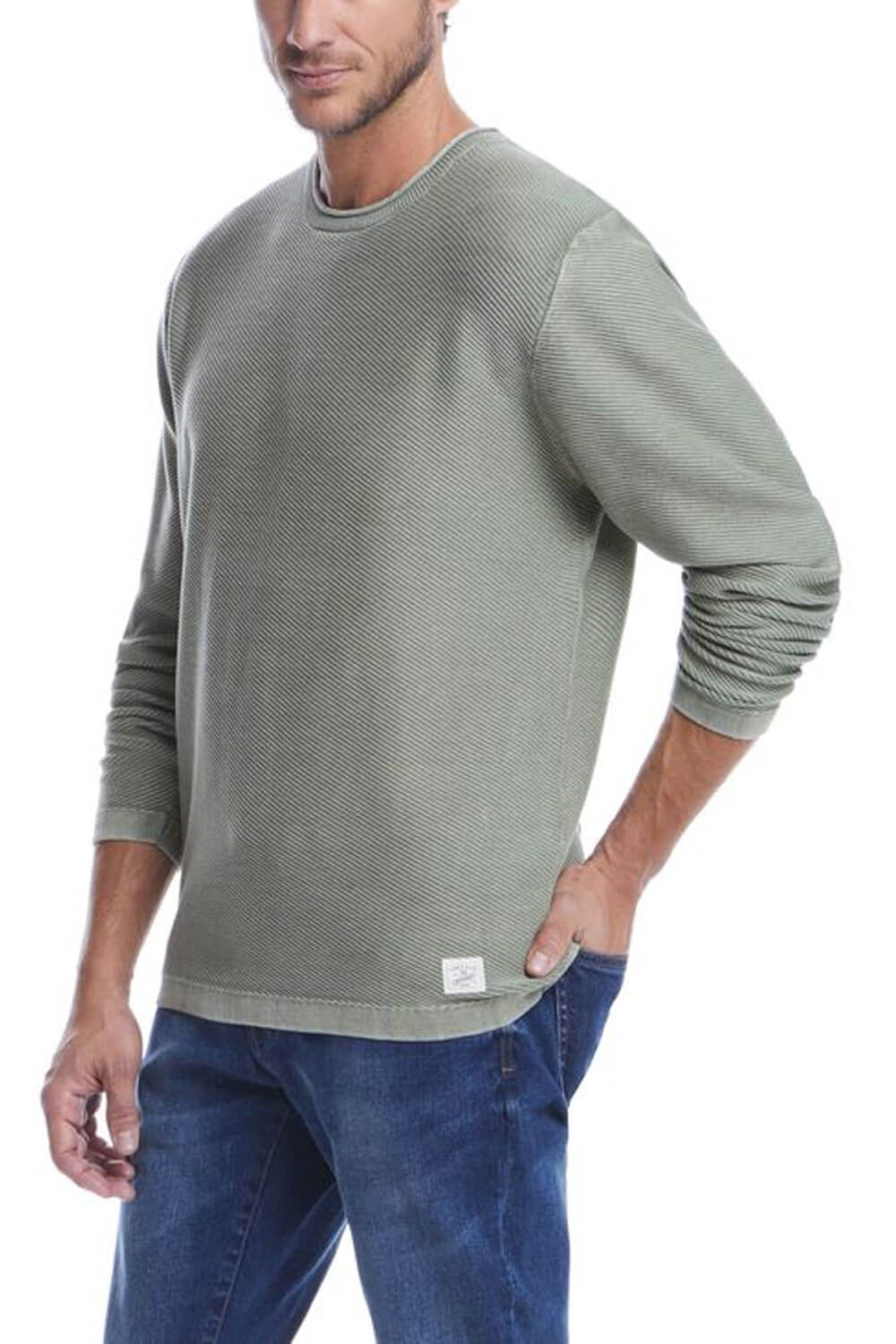 Weatherproof Vintage Twill Stonewash Shirt for Men in Moss