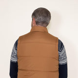 Weatherproof Vintage Flannel Lined Vest for Men in Carmel Brown