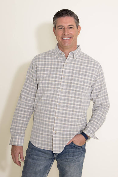 Weatherproof Vintage Corduroy Flannel for Men in White.