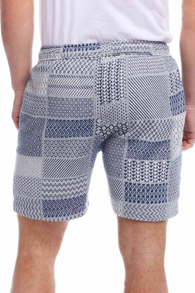 Weatherproof Vintage Knit Shorts for Men in Cream Navy