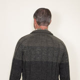 Weatherproof Vintage Button Up Mock Neck Sweater for Men in Green