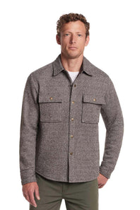 Weatherproof Vintage Mix Knit Shirt Jacket for Men in Chocolate Torte | F2531785GK-CHOCTORTE