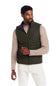 Weatherproof Vintage Matte Coasted Shell Puffer Vest for Men in Kambara Olive