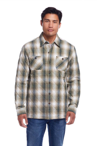Weatherproof Vintage Quilted Shirt Jacket for Men in Kelp Forest | F2488091GK-KELPFOREST