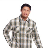Weatherproof Vintage Quilted Shirt Jacket for Men in Kelp Forest