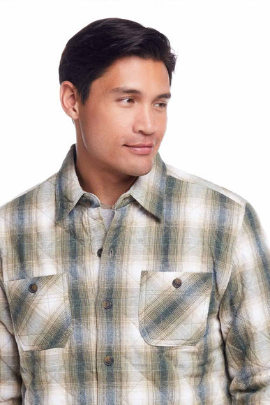 Weatherproof Vintage Quilted Shirt Jacket for Men in Kelp Forest | F2488091GK-KELPFOREST