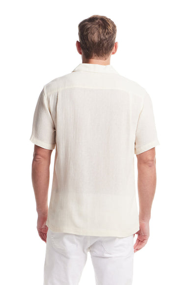 Weatherproof Vintage Air-Tex Weave Button Up Shirt for Men in Cream