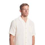 Weatherproof Vintage Air-Tex Weave Button Up Shirt for Men in Cream