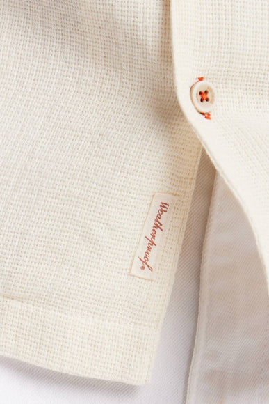 Weatherproof Vintage Air-Tex Weave Button Up Shirt for Men in Cream