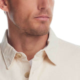 Weatherproof Vintage Slub Canvas Work Shirt for Men in Oatmeal