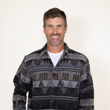 Weatherproof Vintage Southwest Unlined Shirt Jacket for Men in Grey
