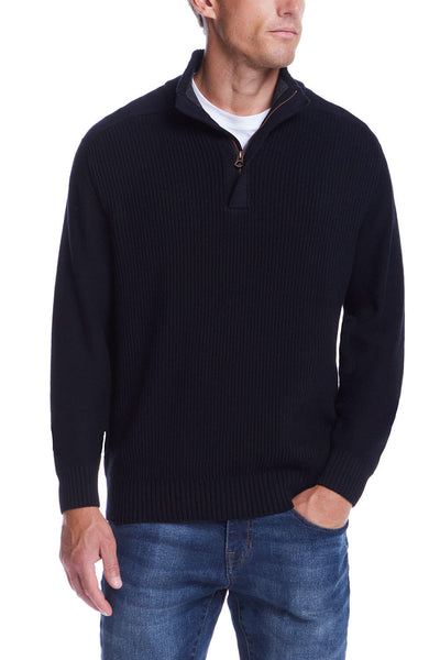 Weatherproof Vintage Men's Ombre Quarter-Zip Sweater Navy Size XXX-Large