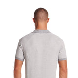 Weatherproof Vintage Mixy Striped Johnny Collar Sweater Shirt for Men in Grey Twist