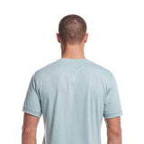 Weatherproof Vintage Jersey Henley Shirt for Men in Sea Spray Heather
