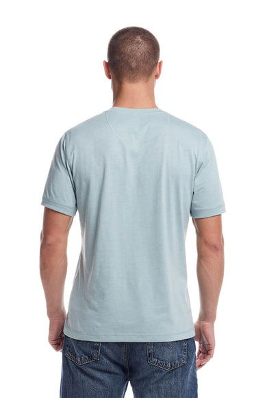 Weatherproof Vintage Jersey Henley Shirt for Men in Sea Spray Heather