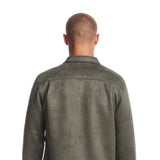 Weatherproof Vintage Suede Shirt Jacket for Men in Army