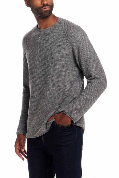 Weatherproof Vintage Waffle Donegal Sweater for Men in Grey