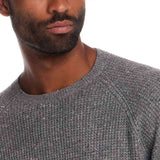 Weatherproof Vintage Waffle Donegal Sweater for Men in Grey