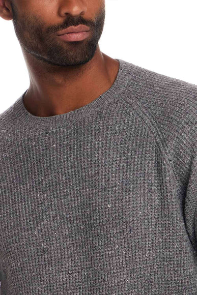 Weatherproof Vintage Waffle Donegal Sweater for Men in Grey