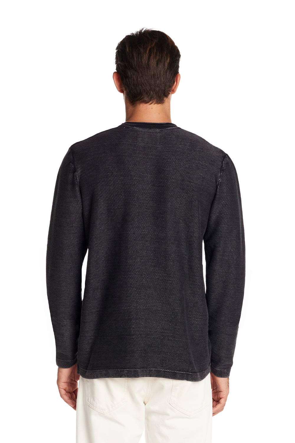 Weatherproof Vintage Twill Stonewash Sweater for Men in Meteorite