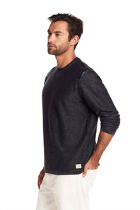 Weatherproof Vintage Twill Stonewash Sweater for Men in Meteorite