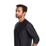 Weatherproof Twill Stonewash Sweater for Men in Meteorite