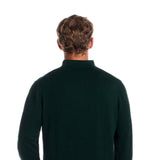 Weatherproof Cotton Cashmere Sweater Polo Shirt for Men in Pin Green