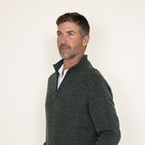 Weatherproof Vintage Quarter Zip Sweater for Men in Green