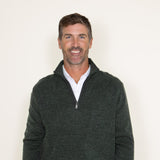 Weatherproof Vintage Quarter Zip Sweater for Men in Green