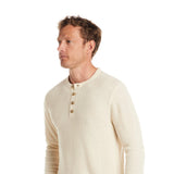 Weatherproof Vintage Vertical Stitch Button Henley for Men in Natural