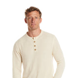 Weatherproof Vintage Vertical Stitch Button Henley for Men in Natural