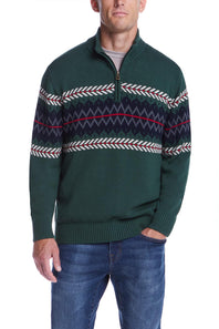 weatherproof-vintage-sweater-zip-neck-men-green-F2540571GK-2