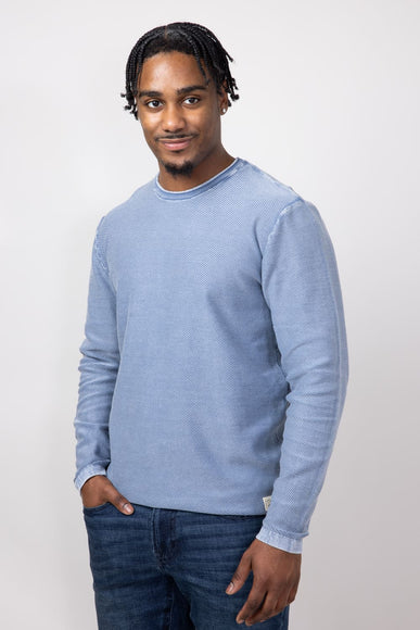 Weatherproof Vintage Twill Stonewash Shirt for Men in Blue Mirage 