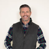  Weatherproof Vintage Flannel Lined Vest for Men in Grey