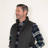  Weatherproof Vintage Flannel Lined Vest for Men in Grey