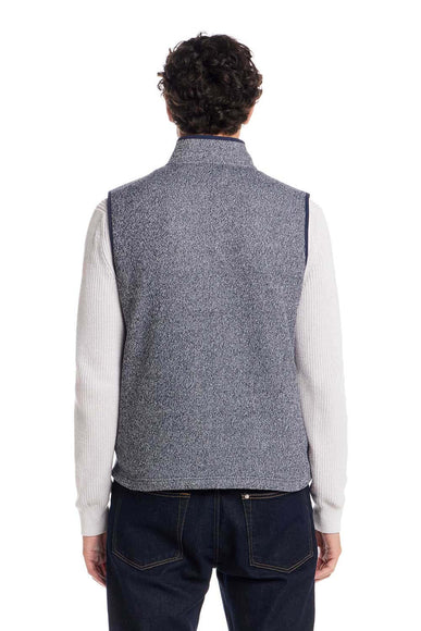 Weatherproof Vintage Knit Mock Neck Vest for Men in Blue