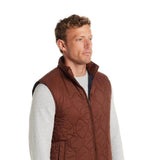 Weatherproof Vintage Quilted Vest for Men in Cappuccino
