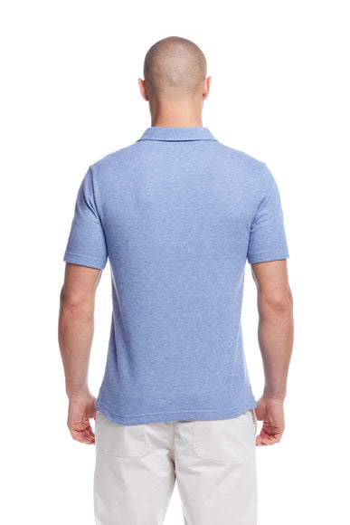 Weatherproof Vintage Waffle Polo Shirt for Men in Light Blue