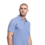 Weatherproof Vintage Waffle Polo Shirt for Men in Light Blue