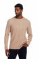 Weatherproof Vintage Waffle Donegal Sweater for Men in Beige