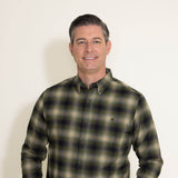 Weatherproof Vintage Flannel Shirt for Men in Green
