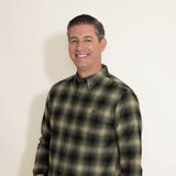 Weatherproof Vintage Flannel Shirt for Men in Green