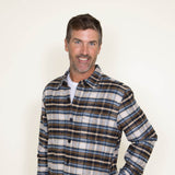 Weatherproof Vintage Lumber Jack Flannel Shirt Jacket for Men in Brown/Blue