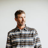 Weatherproof Vintage Lumber Jack Flannel Shirt Jacket for Men in Brown/Blue