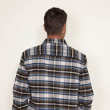 Weatherproof Vintage Lumber Jack Flannel Shirt Jacket for Men in Brown/Blue