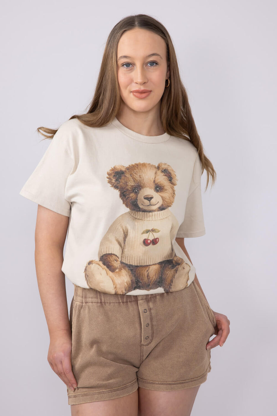 [CPGN STUDIO]25SS★FUDGES BEAR PIGMENT SHORT SLEEVE T-SHIRT Black Front of House™ Bear FOH T-Shirt | SVD