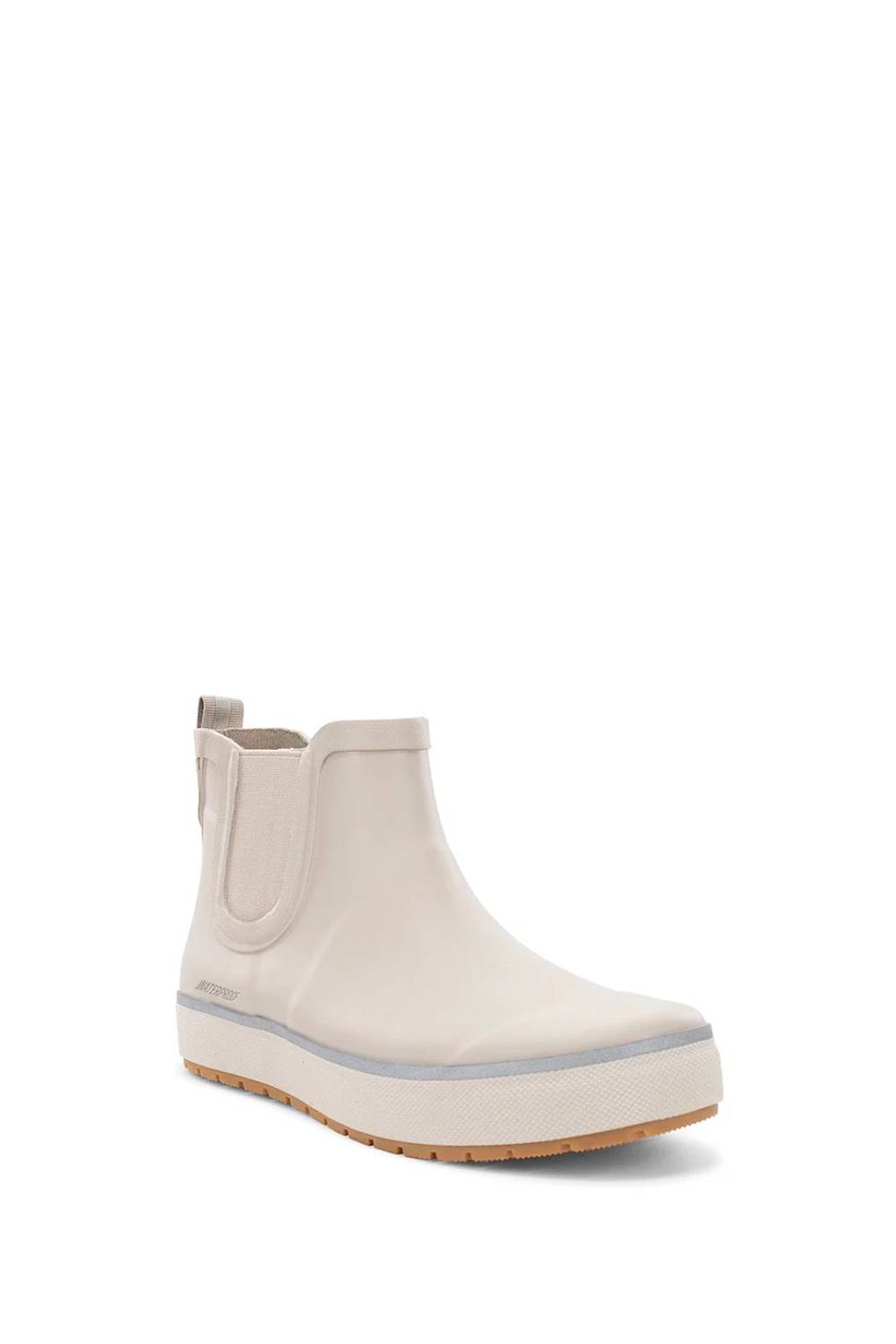 stone boot on white paper 